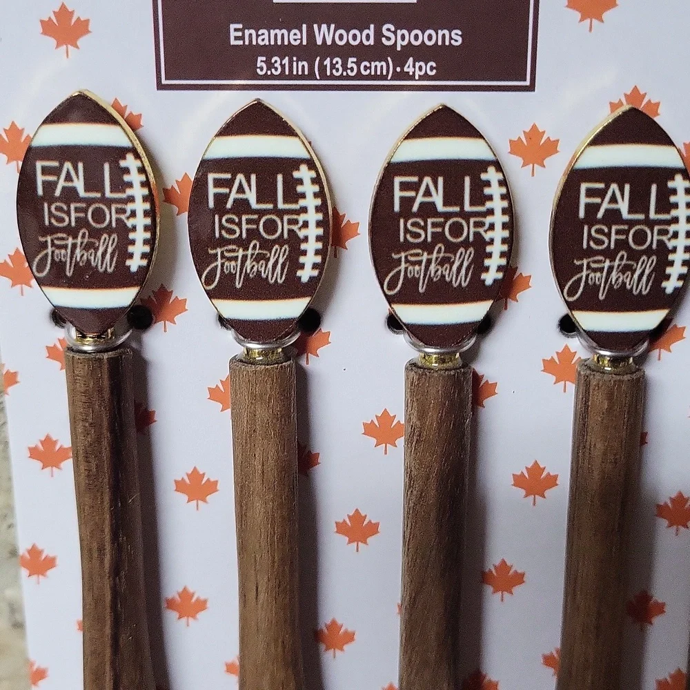 Wooden Spoons Set Fall Theme
